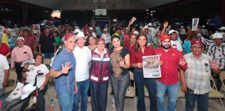 Destaca Celida López experiencia y unidad durante recorridos por Sonora