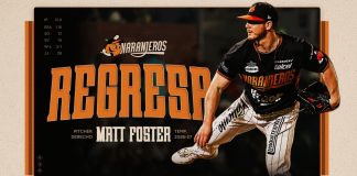 Matt Foster regresa con Naranjeros de Hermosillo para la temporada 2026-27 de LAMP