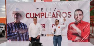 Reitera René García sus aspiraciones para dirigir el municipio de Hermosillo; festeja cumpleaños con vecinos de Pueblitos