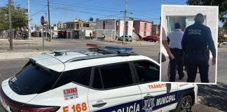 Policías municipales auxilian a hombre con dificultad para respirar en Hermosillo