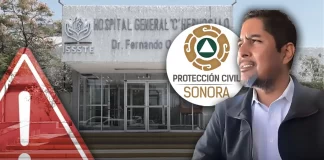 Turnan a Protección Civil nacional fallas en hospital ISSSTE Hermosillo; tiene 42 observaciones