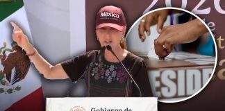"Nosotros no compramos votos, damos derechos, que es muy distinto", afirma Sheinbaum