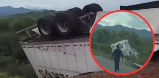 Otro volcamiento de tráiler en la carretera Ímuris-Cananea; reportan una persona fallecida