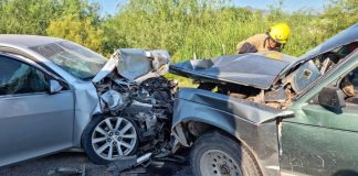 Choque frontal en carretera deja tres personas lesionadas en Empalme