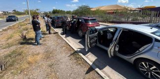Carambola de 10 vehículos deja una persona lesionada al sur de Hermosillo