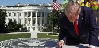 Presume Trump nuevo helipuerto de granito en la Casa Blanca para el Marine One