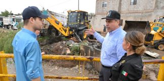 Hermosillo se prepara para las lluvias de Huracán “Polo”; supervisa “Toño” Astiazarán trabajos preventivos