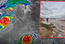 Fuerte oleaje por Huracán “Polo” rompe muro en costa de Comondú, Baja California Sur Fuerte oleaje por Huracán "Polo" rompe muro en costa de Comondú, Baja California Sur