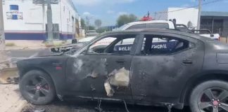 Choque entre dos vehículos e incendio de uno, deja una persona lesionada al norponiente de Hermosillo
