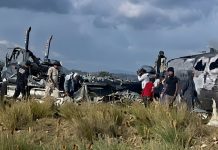 Tráiler cargado de papas se incendia en carretera y desata rapiña en Bacabachi Tráiler cargado de papas se incendia en carretera y desata rapiña en Bacabachi