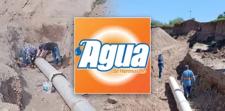 Agua de Hermosillo reporta 80% de avance en reparación de tubería dañada por lluvias