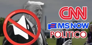 Boicot histórico: grandes cadenas suspenden cobertura de Trump tras veto a CNN, MS NOW y Politico