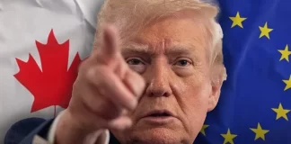 Trump amenaza con fuertes aranceles a Europa si Canadá se convierte en miembro asociado de la UE