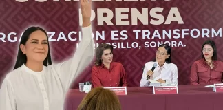 Ariadna Montiel llama a la unidad en Morena durante visita a Hermosillo