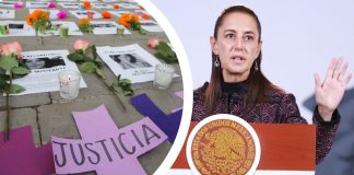 Feminicidios en México disminuyen 36% en promedio diario, informa Sheinbaum