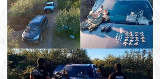 AMIC asegura “cristal”, marihuana y equipo táctico en operativos en Magdalena e Ímuris; hay un detenido