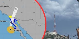 Rachel podría dejar lluvias de más de 30 mm y vientos de hasta 100 km/h en Sonora