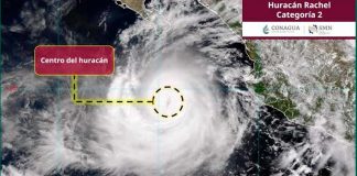 Rachel se intensifica a huracán categoría 3; genera lluvias intensas y oleaje de hasta 6 metros