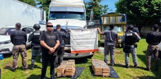 Detienen a conductor que transportaba más de 171 kilos de cocaína en un tractocamión en Chiapas