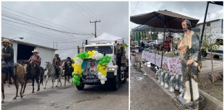 ¡Ni la lluvia los detiene! Realizan tradicional cabalgata en honor a San Judas Tadeo en Hermosillo