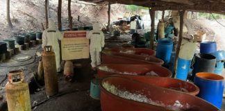 Marina desmantela laboratorio de metanfetamina en Durango; aseguran más de 1.3 toneladas