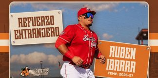Naranjeros de Hermosillo suman poder a la ofensiva; llega Ruben Ibarra como refuerzo extranjero